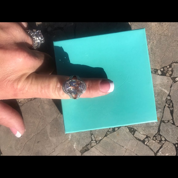 CUSTOM Kunzite and Diamond Ring 💍 - Picture 4 of 8